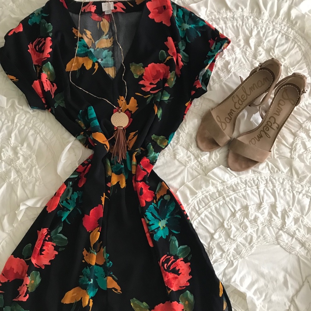Spring floral dress